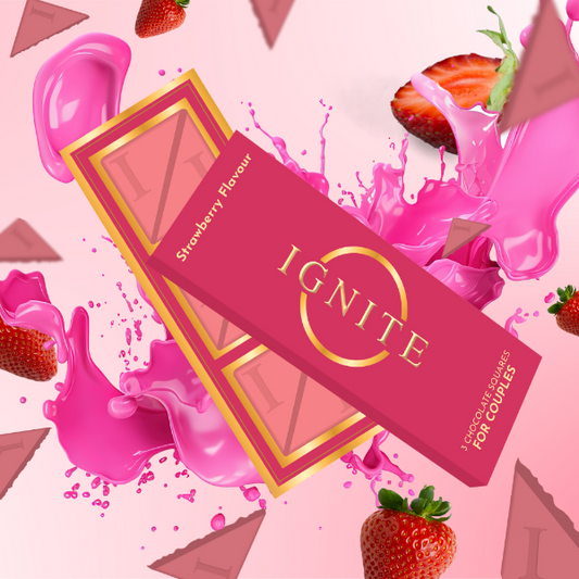 Ignite Chocolate Bars Aphrodisiac-infused chocolate Strawberry flavour for Couples